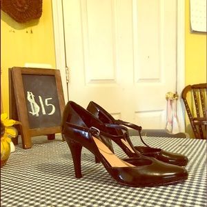 Brand new Fioni black heels with a rounded toe